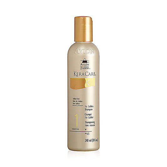 Avlon KeraCare shampoo bottle on a white background